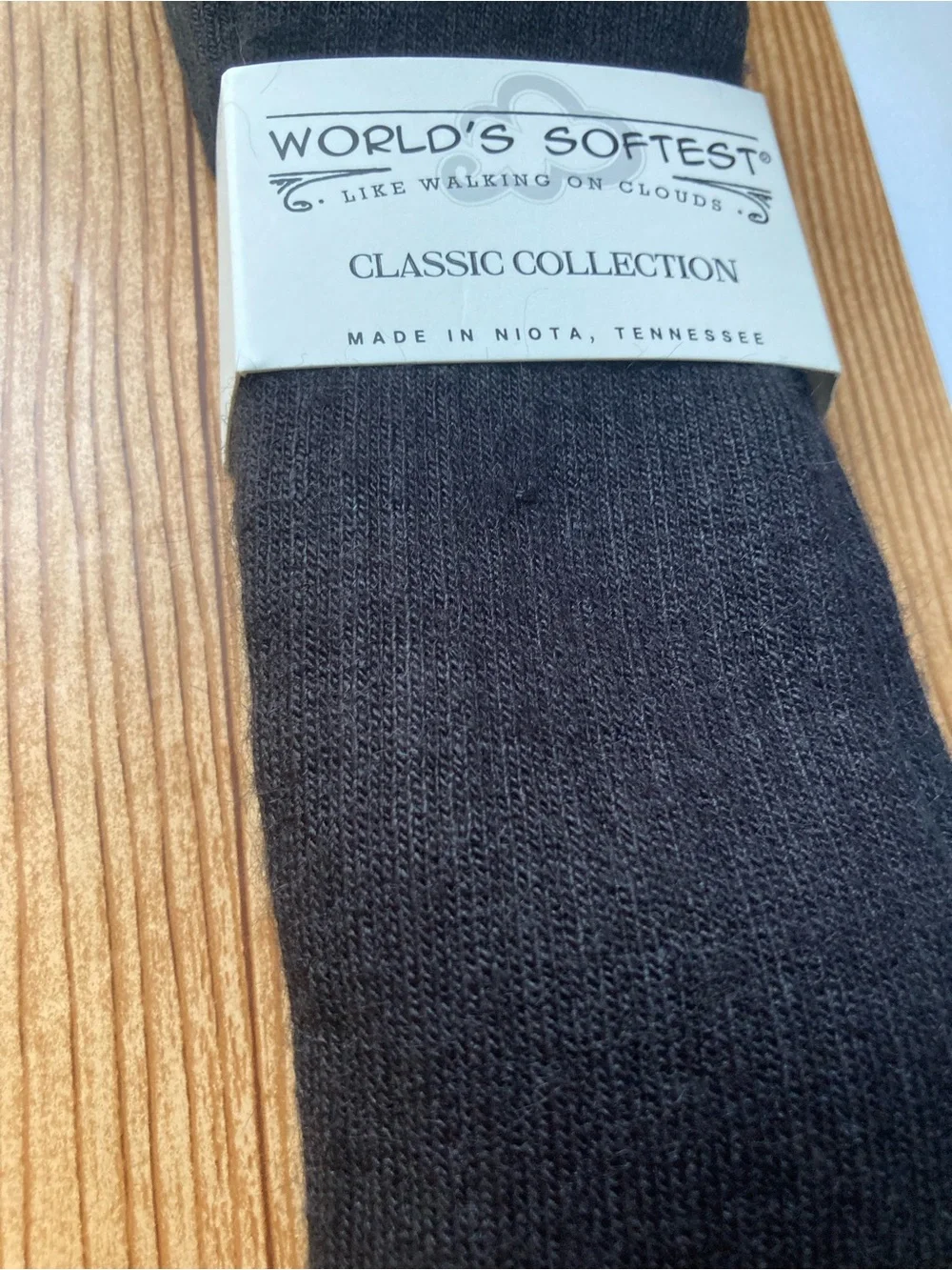 NWT World's Softest Classic Crew Socks Ultra Soft Socks for Women & Men Black